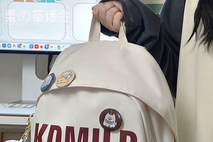 Lettering Backpack / Bag Charm / Set