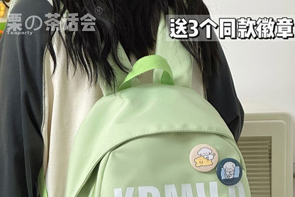 Lettering Backpack / Bag Charm / Set