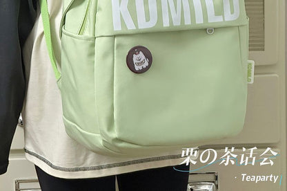 Lettering Backpack / Bag Charm / Set