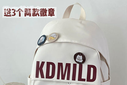 Lettering Backpack / Bag Charm / Set