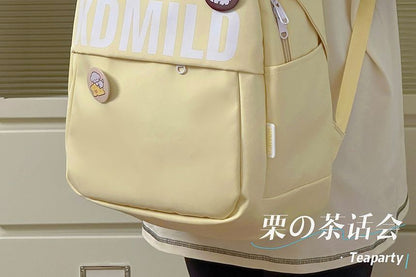 Lettering Backpack / Bag Charm / Set