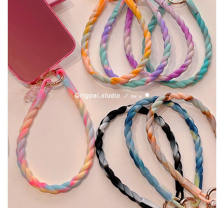 Plain Silicone Mobile Phone Hanging Decoration