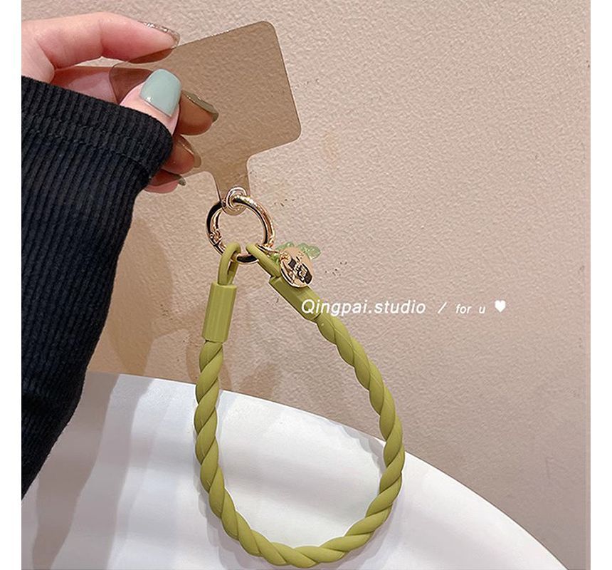 Plain Silicone Mobile Phone Hanging Decoration