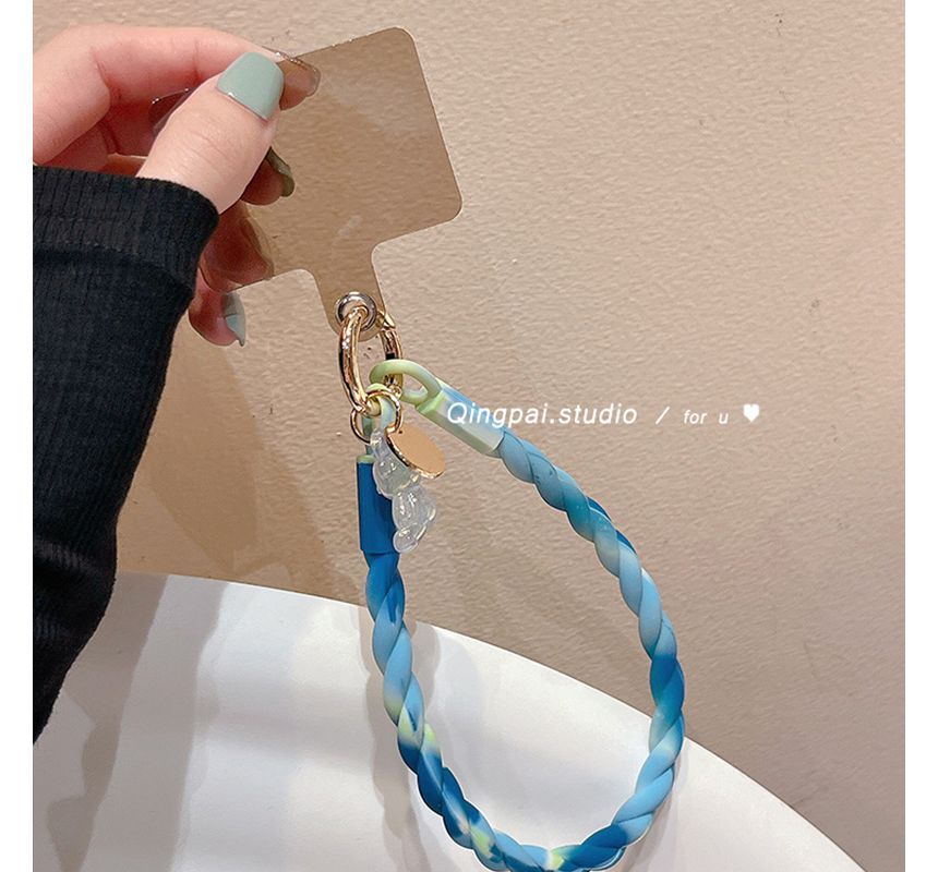 Plain Silicone Mobile Phone Hanging Decoration