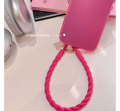 Plain Silicone Mobile Phone Hanging Decoration