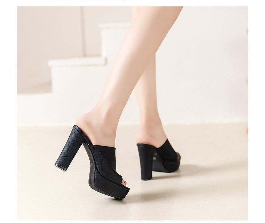 Heel Slide Chunky Sandals Platform