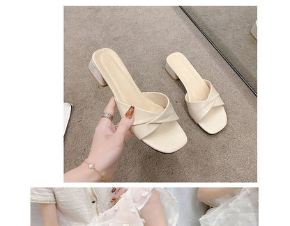 Heel Slide Knot Chunky Sandals