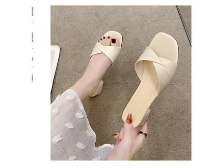 Heel Slide Knot Chunky Sandals