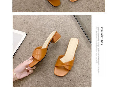Heel Slide Knot Chunky Sandals