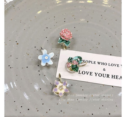 Alloy Set Designs) Floral Earring (Various 4: of