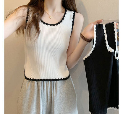 Tank Contrast Trim Top