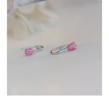 Tulip Glaze Alloy Stud Earring