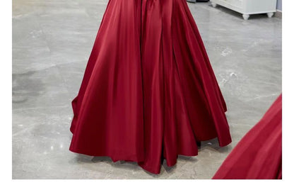 Short-Sleeve Off Shoulder Plain Ruched A-Line Evening Gown