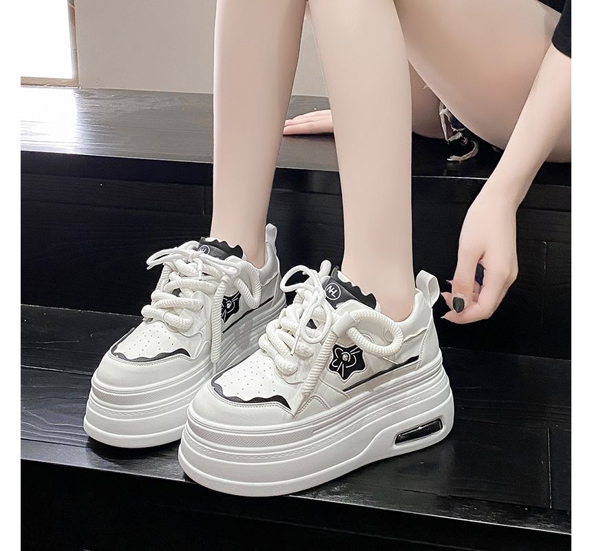 Floral Accent Platform Sneakers