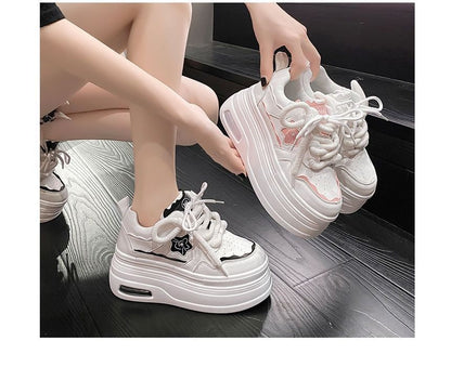 Floral Accent Platform Sneakers