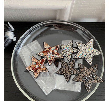 Star Rhinestone Alloy Hair Clip