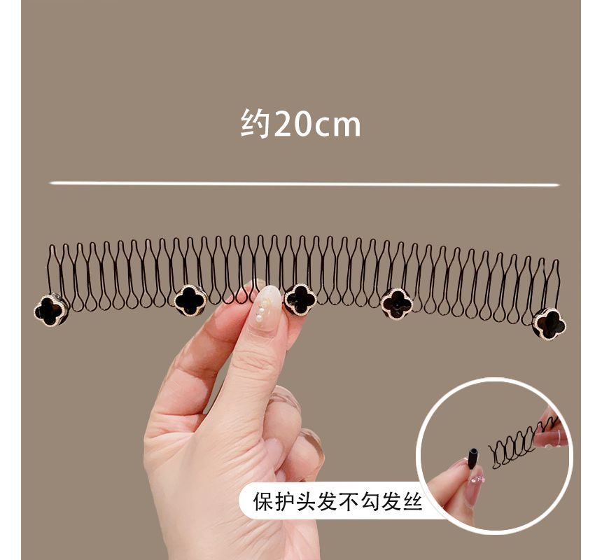 Acrylic Alloy Hair Comb (Various Designs)