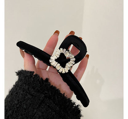 Rhinestone Velvet Headband / Hair Clamp