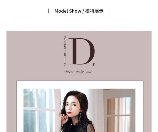 Puff-Sleeve Mock Neck Flower Embroidered Beaded A-Line Evening Gown / Midi Cocktail Dress