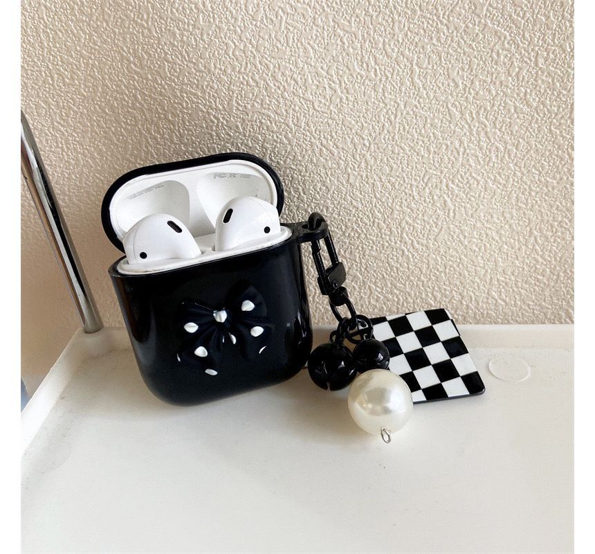 Bow Faux Pearl AirPods / Pro Earphone Case Skin