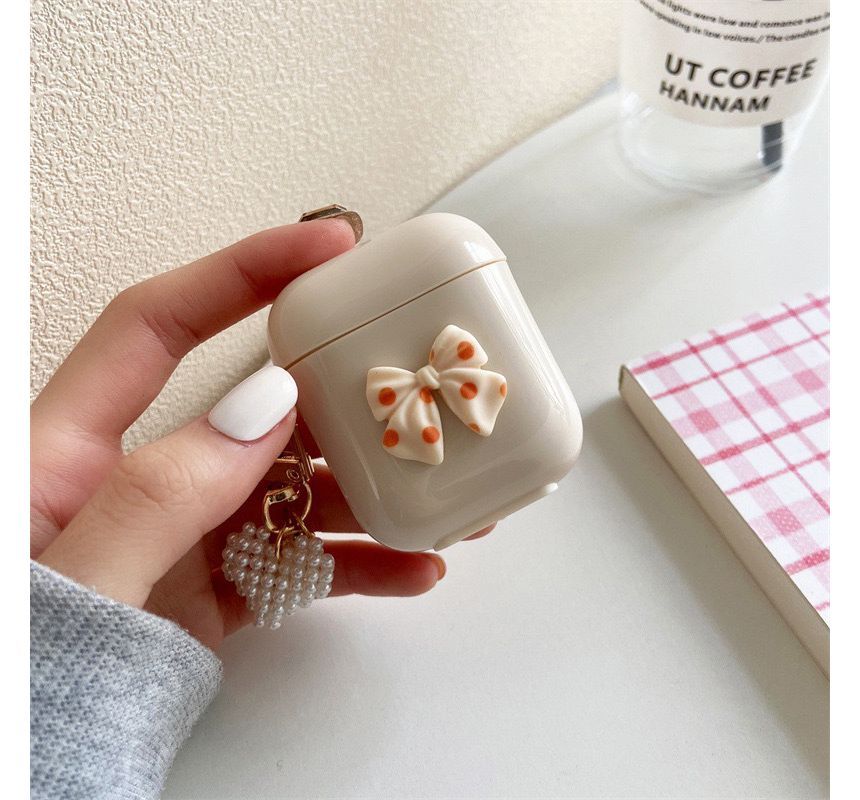 Bow Faux Pearl AirPods / Pro Earphone Case Skin