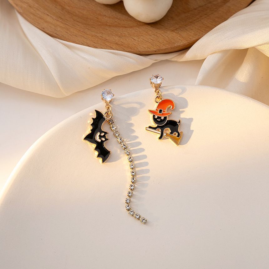 Halloween Glaze Alloy Drop Earring