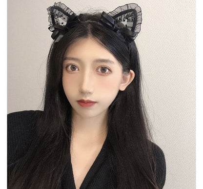 Lace Cat Ear Headband