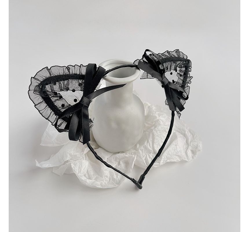 Lace Cat Ear Headband