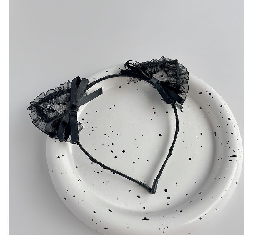 Lace Cat Ear Headband