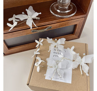 Butterfly Gemstone Hair Clip / Set