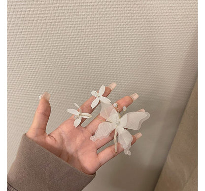 Butterfly Gemstone Hair Clip / Set