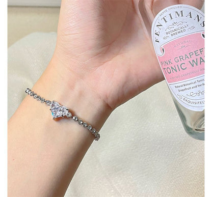 Heart Rhinestone Bracelet