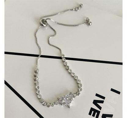 Heart Rhinestone Bracelet