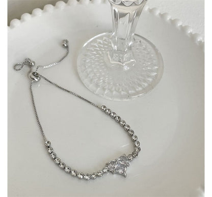 Heart Rhinestone Bracelet