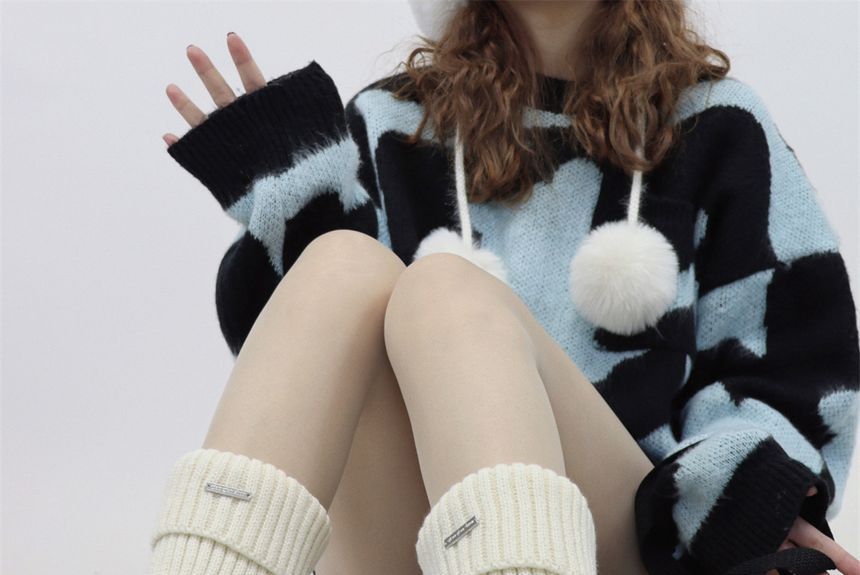 Ribbed Knit Leg Warmers