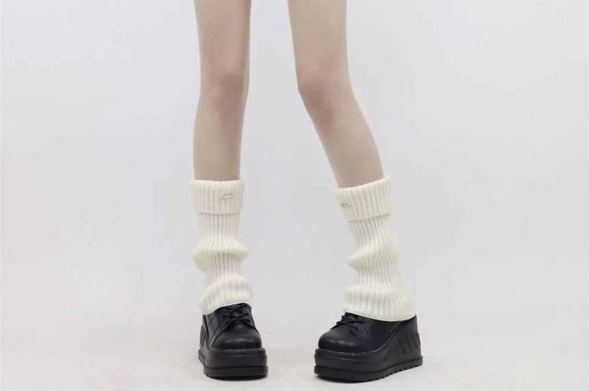 Ribbed Knit Leg Warmers