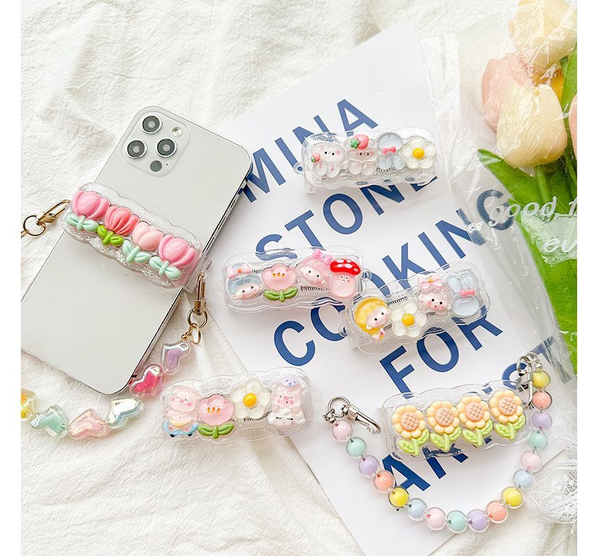 Cartoon Clip On Phone Strap (Various Designs)