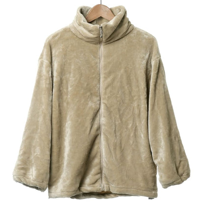 Plain Zip Teddy Jacket