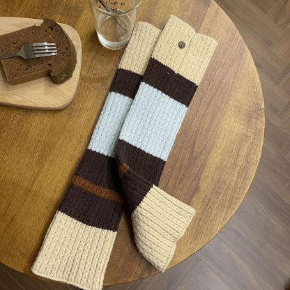 Striped Knit Leg Warmer