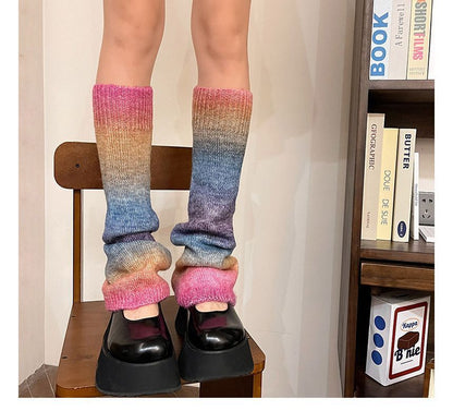 Ombre Knit Leg Warmer