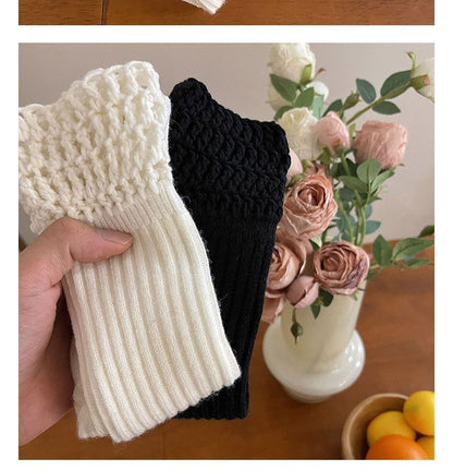 Plain Chunky Knit Socks