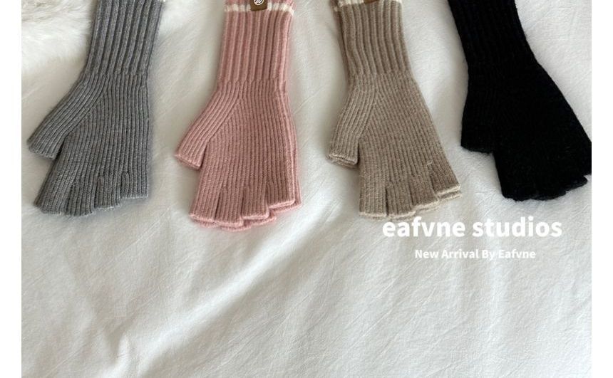 Fingerless Knit Gloves