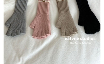 Fingerless Knit Gloves