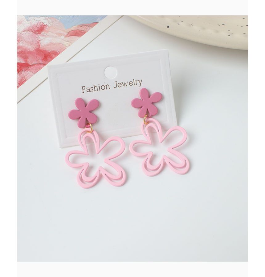 Floral Drop Earring / Clip-On Earring