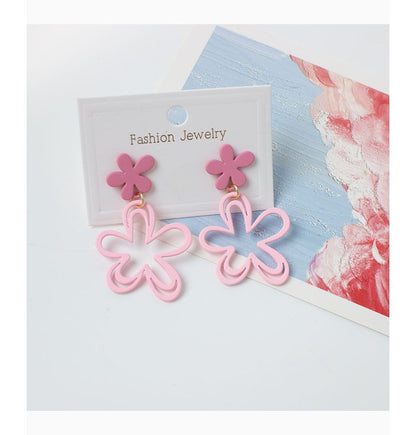 Floral Drop Earring / Clip-On Earring