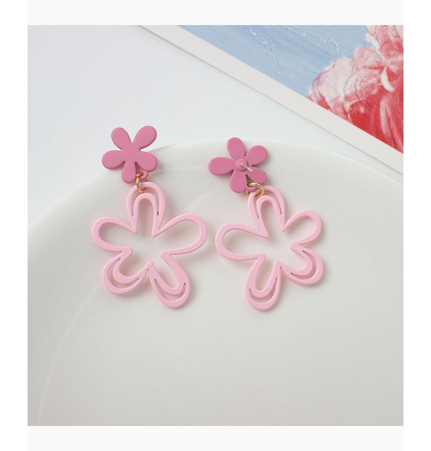 Floral Drop Earring / Clip-On Earring