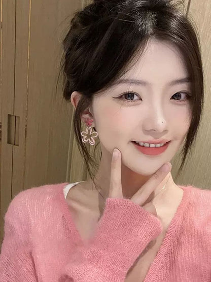 Floral Drop Earring / Clip-On Earring