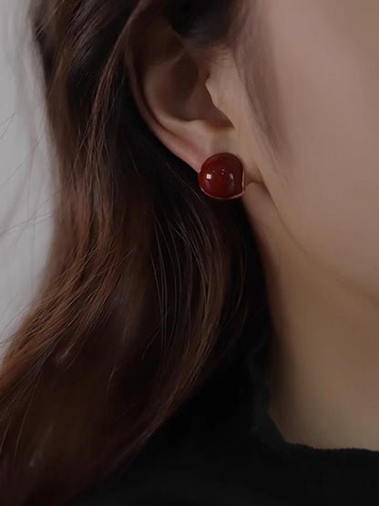 Bead Ear Stud / Clip-On Earring