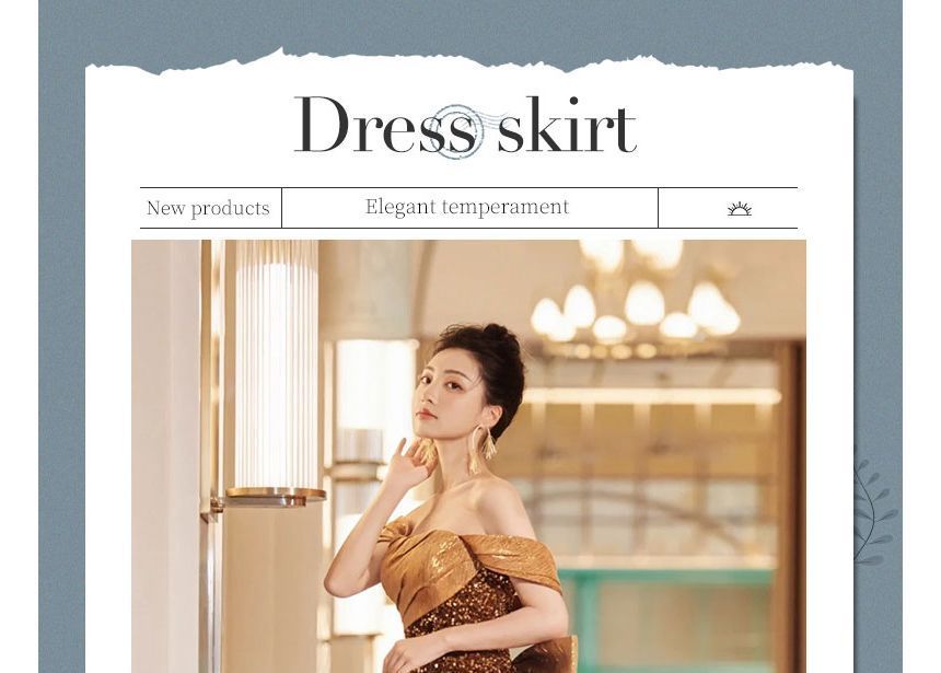 Shoulder Sequin A-Line Gown Panel Bow Evening Off Sleeveless