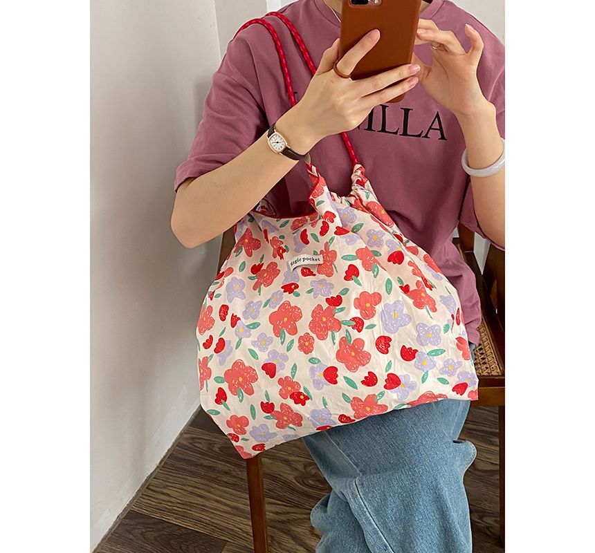 Patterned Print Tote Bag